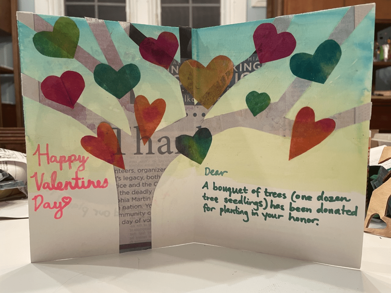 Seedling bouquets as creative Valentines gifts